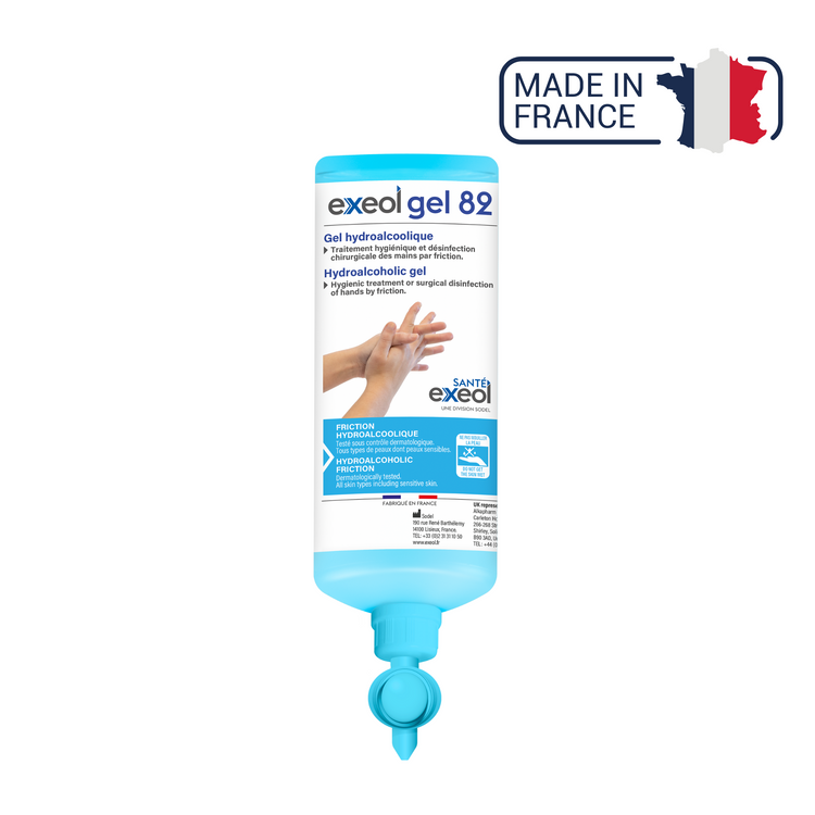 Gel hydroalcoolique -  Exeol Gel 82 - Sodel