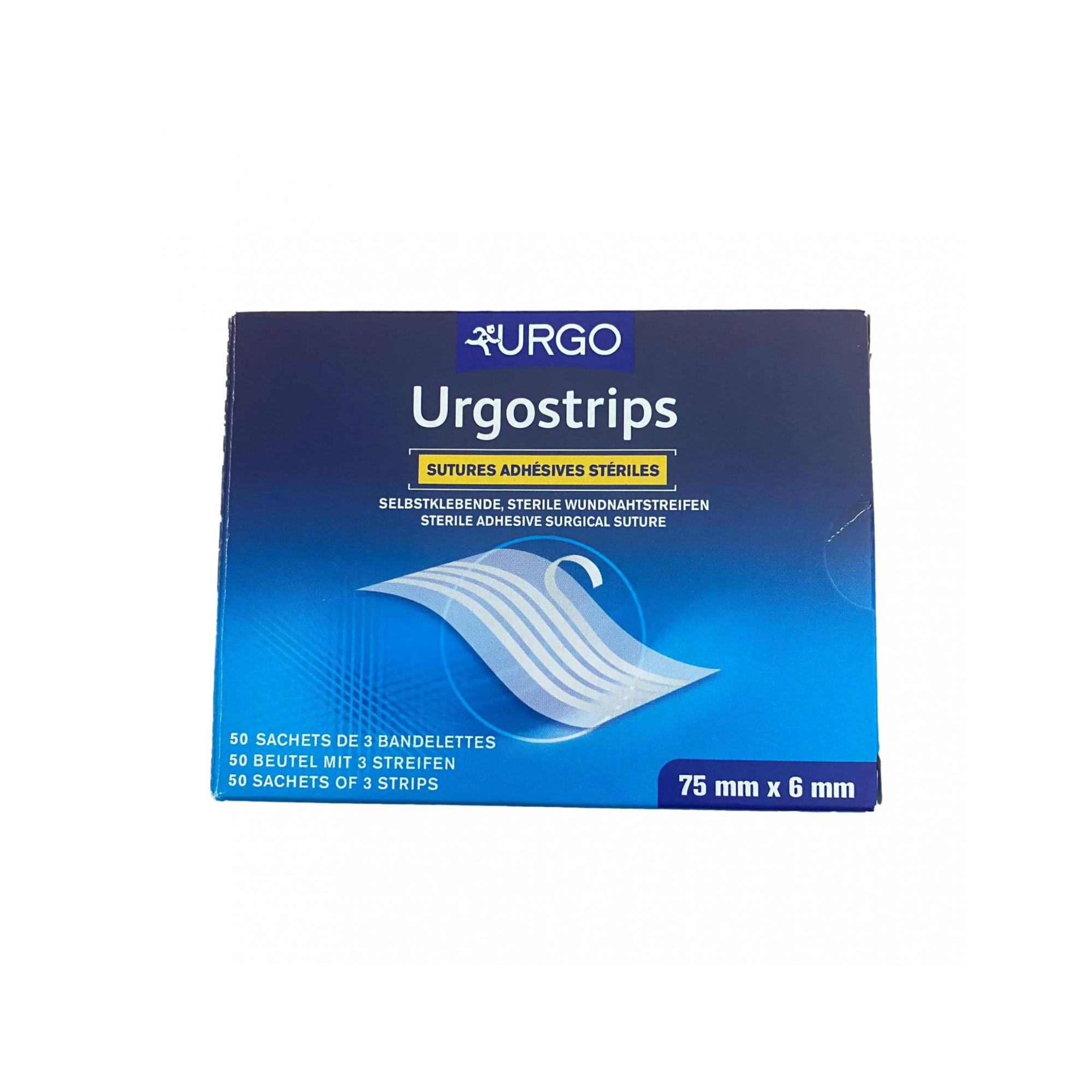 Boite de 50 sachets de sutures chirurgicales adhésives stériles - UrgoStrips - Urgo