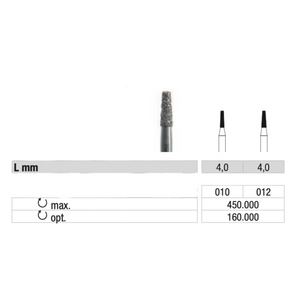 Fraise 845 Diamant - Lissage des callosités et des ongles