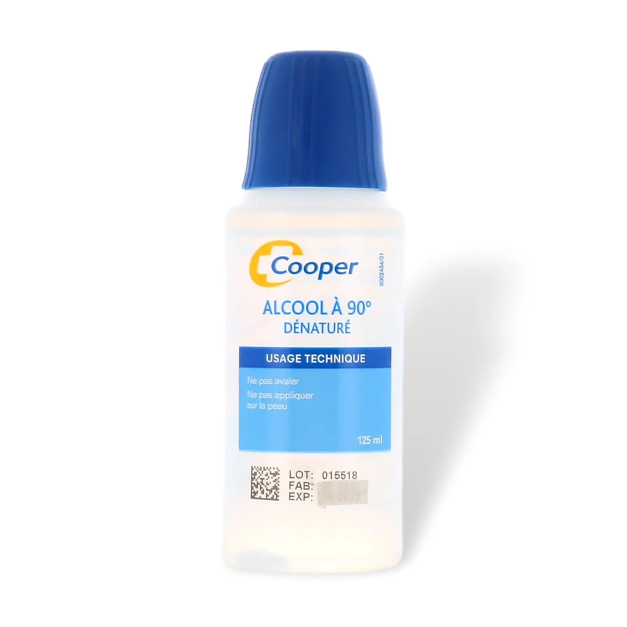 Alcool 90° Dénaturé 125 ml - Cooper