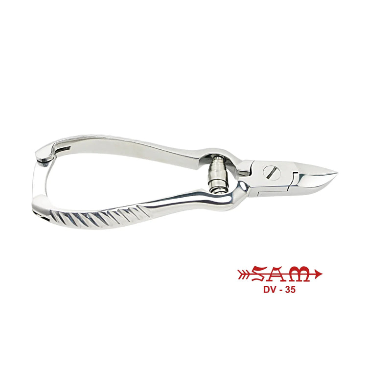 Pince à ongles - Acier inoxydable - Finition satinée - Coupe concave - Mors effilés - 14 cm - Sam Sam 